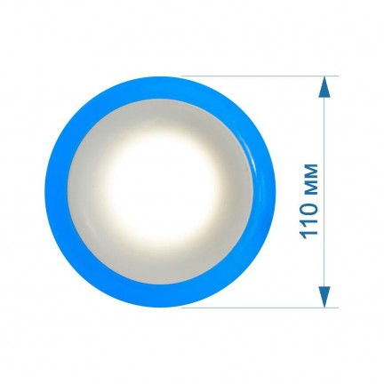 АКЦІЯ Світильник LED PANEL RIGHT HAUSEN RIM 3W 4000K білий, підсвічування 3W синє
