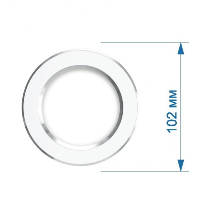 Світильник вбудований LED PANEL RIGHT HAUSEN коло CLASSIC 5W 4000K IP20 білий/хром