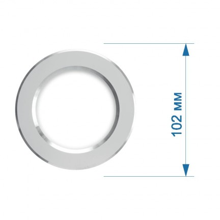 Світильник вбудований LED PANEL RIGHT HAUSEN коло CLASSIC 5W 4000K IP20 хром/хром