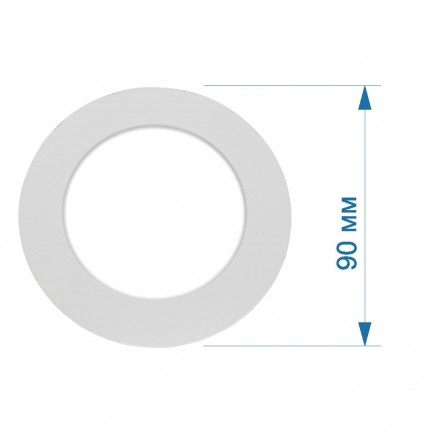 Світильник LED PANEL RIGHT HAUSEN коло SIMPLE 3W 4000K IP20