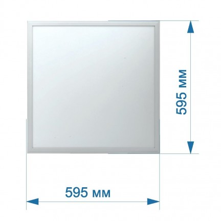 Світильник вбудований LED PANEL RIGHT HAUSEN STANDARD квадрат 595х595 36W 5400K IP20