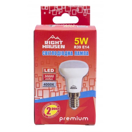 Лампа RIGHT HAUSEN LED Standard R39 5W E14 4000K HN-153010