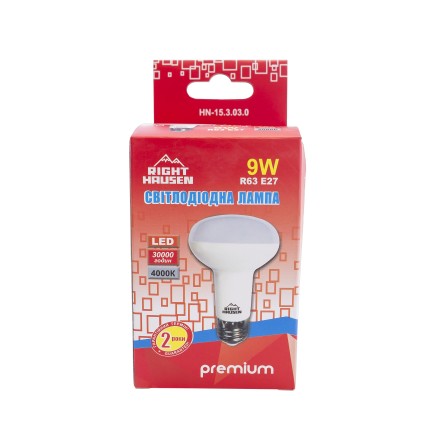 Лампа RIGHT HAUSEN LED Standard R63 9W E27 4000K HN-153030