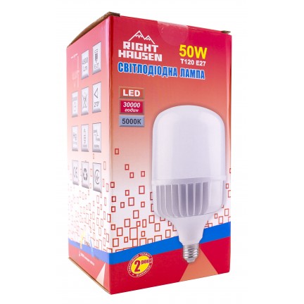 Лампа RIGHT HAUSEN LED Standard HIGH POWER 50W E27 5000K HN-158022 