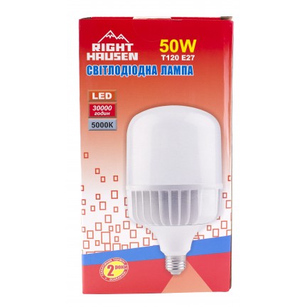 Лампа RIGHT HAUSEN LED Standard HIGH POWER 50W E27 5000K HN-158022 
