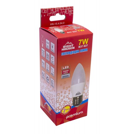 Лампа RIGHT HAUSEN LED Standard СВІЧКА 7W E27 4000K HN-154040