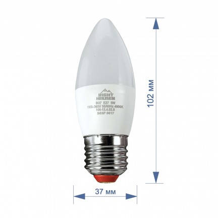 Лампа RIGHT HAUSEN LED Standard СВІЧКА 5W E27 2700K HN-154021