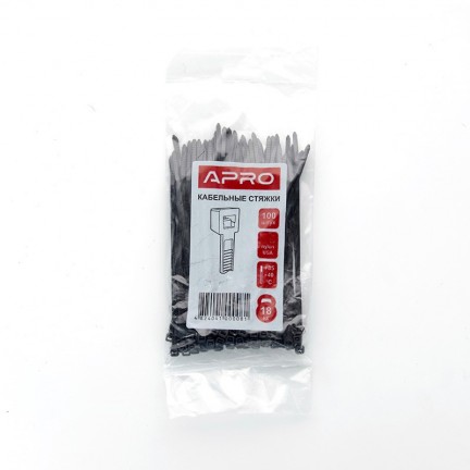 Хомут APRO 5х450 ​​чорний універсальний