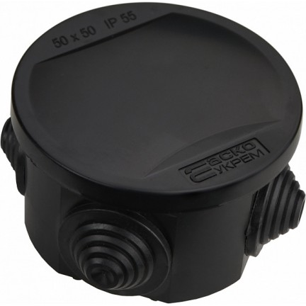 Розподільна коробка серії "UAtmo Jet Black" 50х50 АСКО