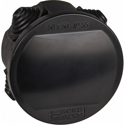 Розподільна коробка серії "UAtmo Jet Black" 50х50 АСКО