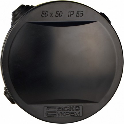 Розподільна коробка серії "UAtmo Jet Black" 50х50 АСКО