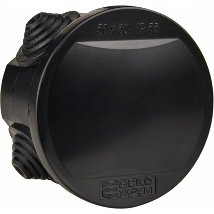 Розподільна коробка серії "UAtmo Jet Black" 50х50 АСКО