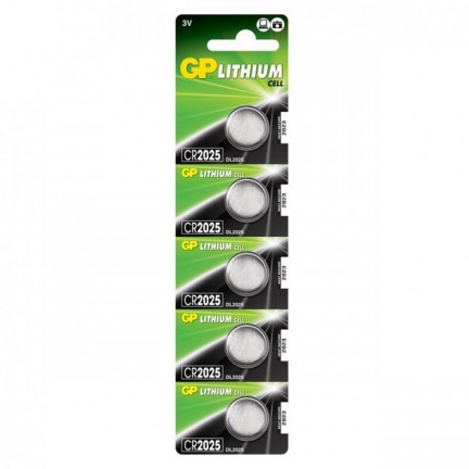 Батарейка GP Lithium CR2025 blister 5