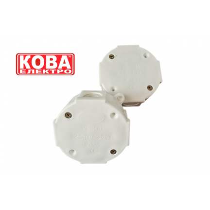 Коробка розподільна зовнішня з клемою 4х2,5 75х75х35 мм Р-1