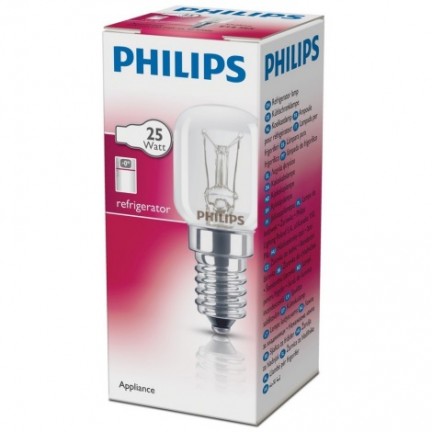 Лампа PHILIPS РП Appliance T25 230В 25Вт Е14 СL RF 1СТ холодильник
