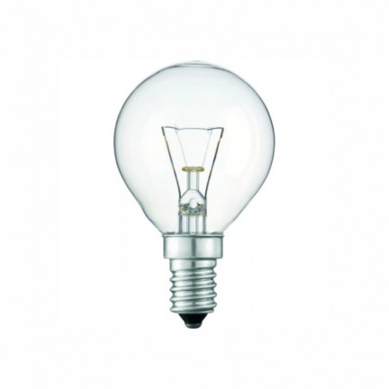 Лампа PHILIPS P-45 кулька прозора 60W Е14