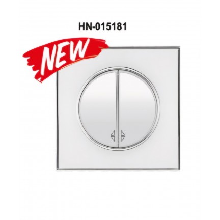 Вимикач RIGHT HAUSEN LAURA 2-й внутрішній білий прохідний HN-015181 NEW