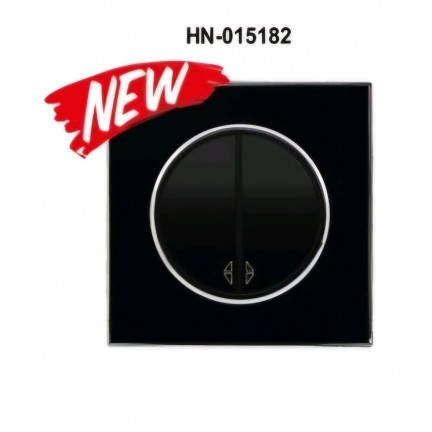Вимикач RIGHT HAUSEN LAURA 2-й внутрішній чорний прохідний HN-015182 NEW