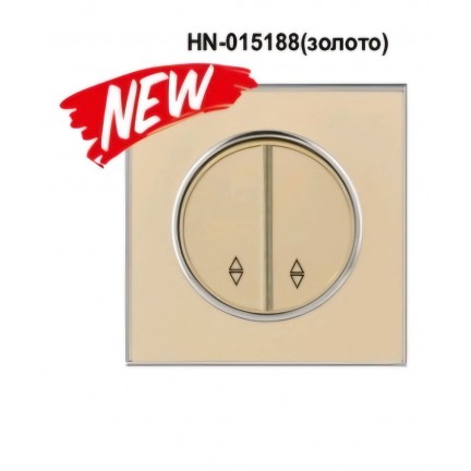 Вимикач RIGHT HAUSEN LAURA 2-й внутрішній золото прохідний HN-015188 NEW