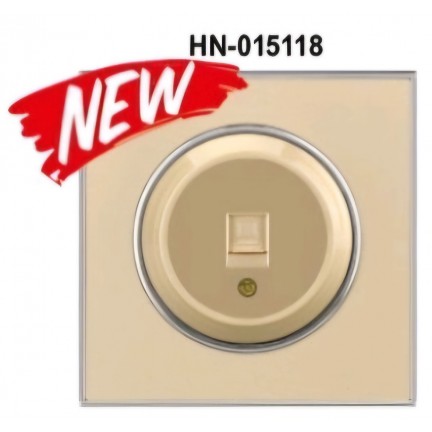 Розетка RIGHT HAUSEN LAURA 1-а комп'ютерна золото HN-015118 NEW