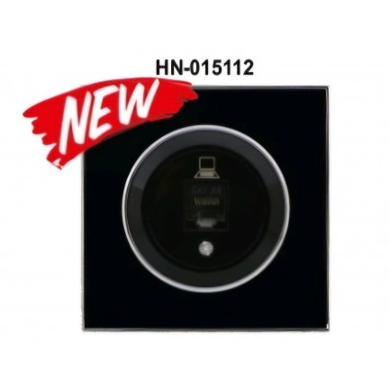 Розетка RIGHT HAUSEN LAURA 1-а комп'ютерна чорна HN-015112 NEW