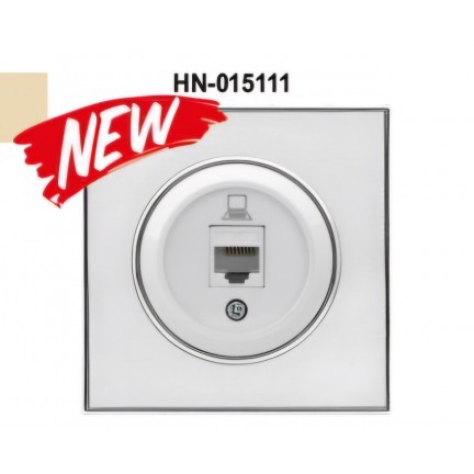 Розетка RIGHT HAUSEN LAURA 1-а комп'ютерна біла HN-015111 NEW