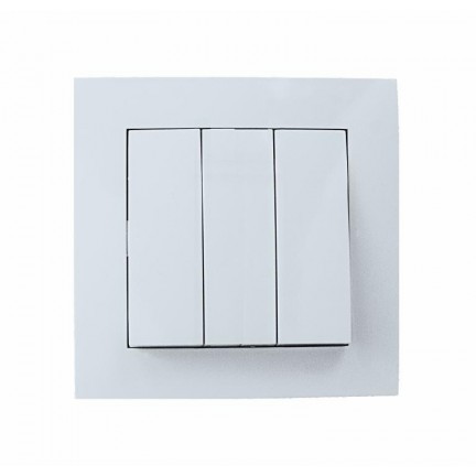 Вимикач RIGHT HAUSEN VELENA 3-й внутрішній білий HN-011251 NEW