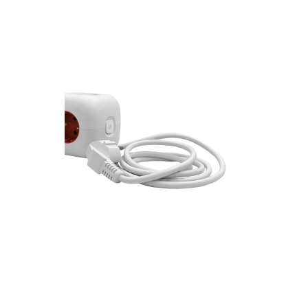 Розгалужувач Right Hausen Cube With Cable із заземленням, вимикачем, 2 USB type-A, USB type-C HN-024201