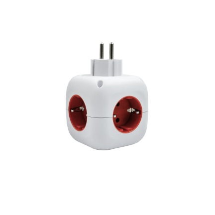 Розгалужувач Right Hausen Cube із заземленням, вимикачем, 2 USB type-A, USB type-C HN-024101 NEW