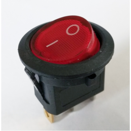 Кнопка RIGHT HAUSEN KCD11-101B кругла червона HN-481021 NEW