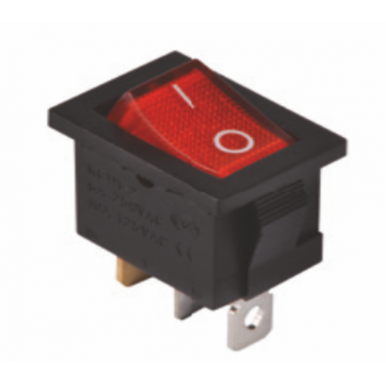 Кнопка RIGHT HAUSEN KCD1-101N маленька червона з підсвічуванням HN-482090 NEW