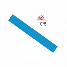 Термоусадочна трубка RIGHT HAUSEN 10,0/5 синя
