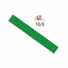 Термоусадочна трубка RIGHT HAUSEN 16,0/8 зелена