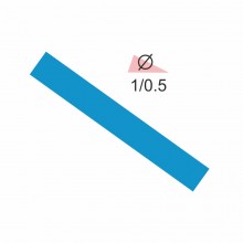Термоусадочна трубка RIGHT HAUSEN 1,0/0,5 синя