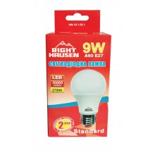 Лампа RIGHT HAUSEN LED Standard A60 9W E27 2700K HN-151021 