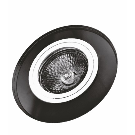 Світильник вбудований MR16 RIGHT HAUSEN Mirror коло чорний HN-276052