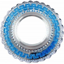 Світильник вбудований LED PANEL RIGHT HAUSEN CRYSTAL 7 MR16+3W LED 4000K BLUE HN-275092 NEW