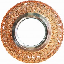 Светильник встраиваемый LED PANEL RIGHT HAUSEN CRYSTAL 4 MR16+3W LED 4000K AMBER HN-275051