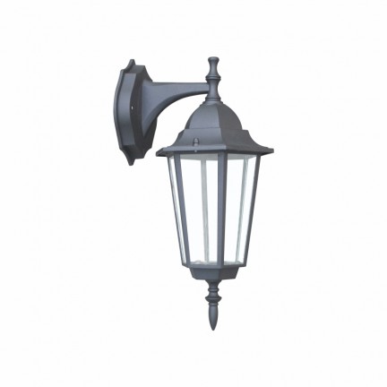 Світильник парковий RIGHT HAUSEN (метал/скло/чорний) 60W E27 (вниз)
