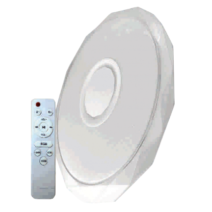 Світильник стельовий RIGHT HAUSEN LED Fantasy RGB IP20 72W (пульт+динамік) 3000-6500K HN-2349051 NEW