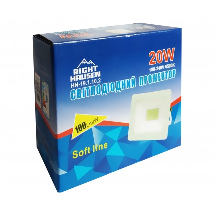 Прожектор RIGHT HAUSEN SOFT LED 20W 6500K IP65 білий HN-191102
