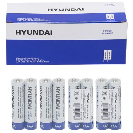 Батарейка HYUNDAI LR03 AAA shrink 2 alkaline
