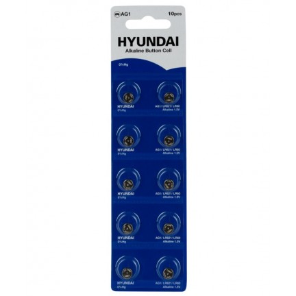 Батарейка HYUNDAI AG1 Blister (10 штук)
