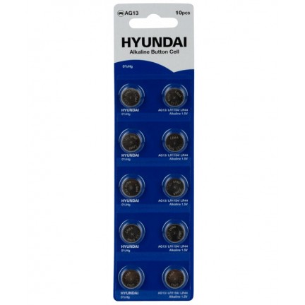 Батарейка HYUNDAI AG13 Blister (10 штук)