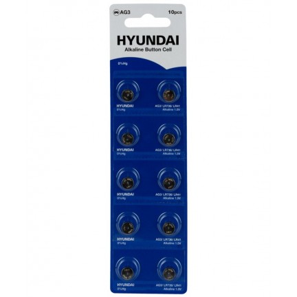 Батарейка HYUNDAI AG3 Blister (10 штук)