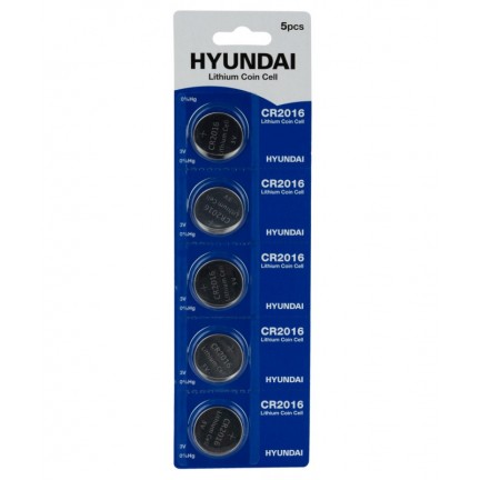Батарейка HYUNDAI CR2016 Blister (5 штук) 