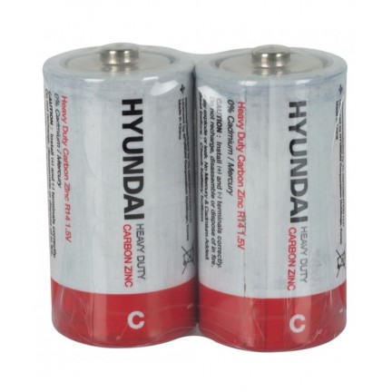 Батарейка HYUNDAI R14 C Shrink 2 Heavy Duty