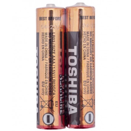 Батарейка TOSHIBA ALKALINE Economy LR03 SР 1х2 NEW
